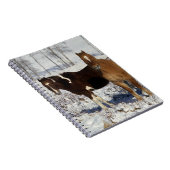 Carnet Peignez les chevaux dans la neige (Côté Droit)