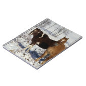 Carnet Peignez les chevaux dans la neige (Côté gauche)