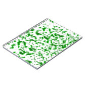 Carnet Peindre vert craché (Côté gauche)