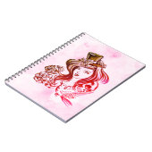 Carnet peint à la main d'art de café élégant de (Côté gauche)