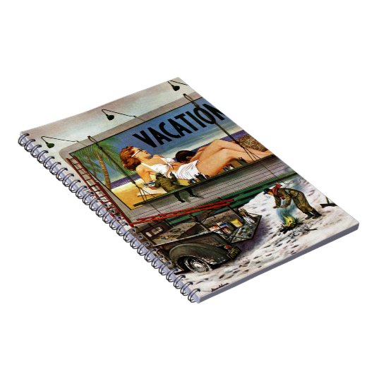 Carnet Peintres en tableau en hiver par Stevan Dohanos (Côté Droit)