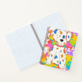 Carnet peinture à éclaboussure de chien (Intérieur)