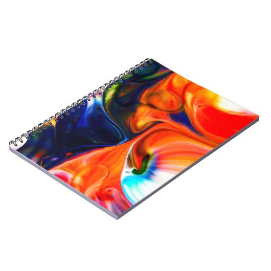 Carnet Peinture à encre éclatée : Abstraite colorée (Côté gauche)