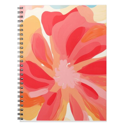 Carnet peinture à fleurs Abstraites (Devant)