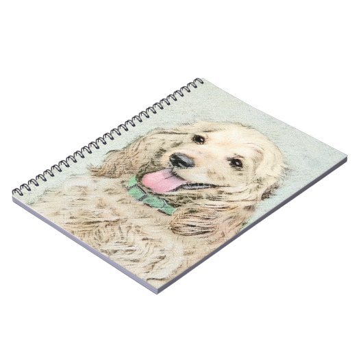 Carnet Peinture à la boule de Cocker Spaniel - Art origin (Côté gauche)