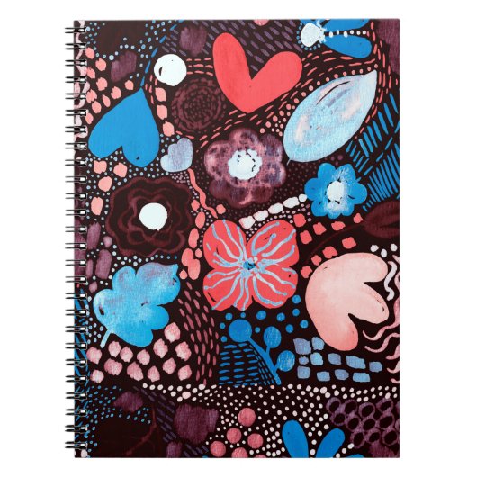 Carnet Peinture à la main Aquarelle Abstraite Croquis Doo (Devant)