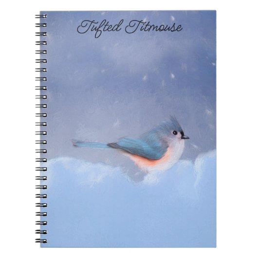 Carnet Peinture à la souris - Oiseau original (Devant)