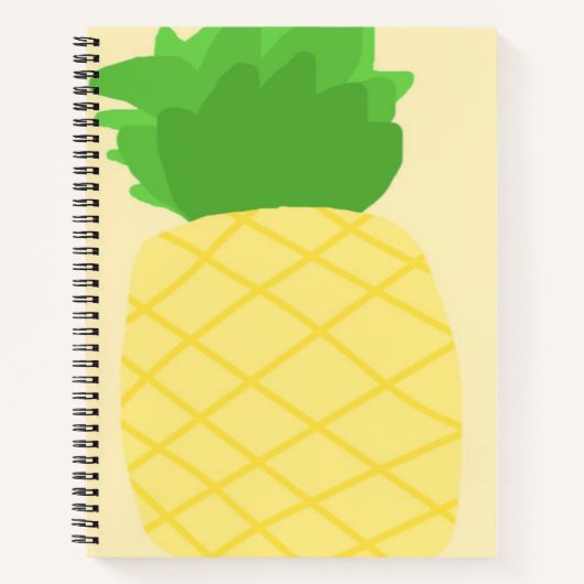 Carnet peinture à l'ananas (Devant)