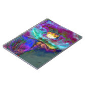 Carnet Peinture à l'aquarelle violette du pavot de minuit (Côté gauche)