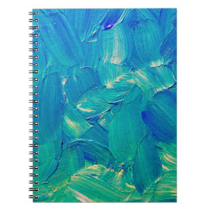 Carnet Peinture à l'huile à main, taches de peinture et d