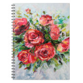 Carnet Peinture à l'huile abstraite de beau bouquet frais (Devant)