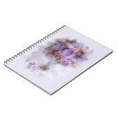 Carnet Peinture à l'huile de fleurs Élégant Modèle modern (Côté gauche)