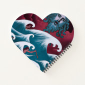 Carnet Peinture à l'huile de Neptune Crimson (Dos)