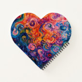 Carnet Peinture à l'huile de tourbillons psychédélique (Dos)