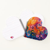 Carnet Peinture à l'huile de tourbillons psychédélique (Intérieur)