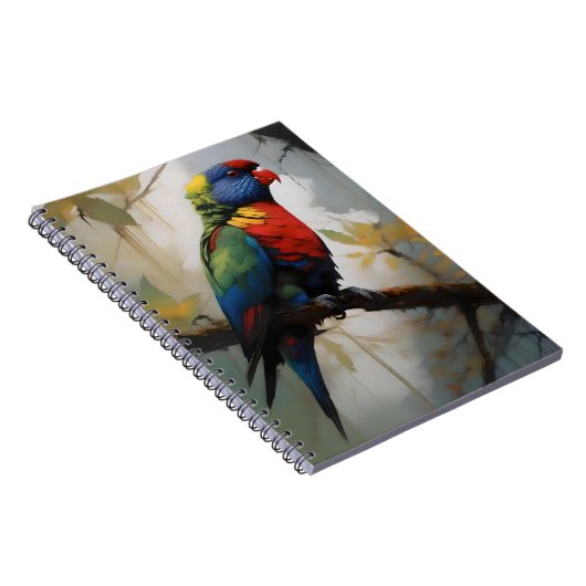 Carnet Peinture à l'huile Rainbow Lorikeet (Côté Droit)