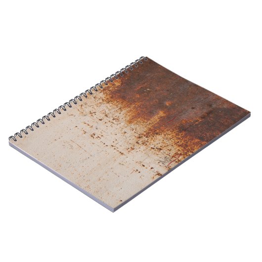 Carnet Peinture à peeling, texture murale rouillée. (Côté gauche)