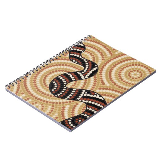 Carnet Peinture à points de serpent autochtone (Côté gauche)