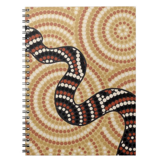 Carnet Peinture à points de serpent autochtone (Devant)