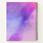 Carnet Peinture Abstraite à l'encre rose et violet (Dos)