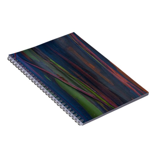 Carnet Peinture abstraite bleu vert et marron (Côté Droit)