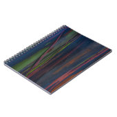 Carnet Peinture abstraite bleu vert et marron (Côté gauche)