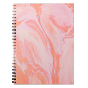 CARNET PEINTURE ABSTRAITE BLEUE ET BLANCHE