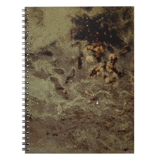 Carnet Peinture abstraite Brown et noire (Devant)