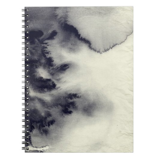 Carnet Peinture abstraite d'encre sur la texture de (Devant)