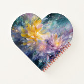 Carnet Peinture Abstraite Florale Vibrante avec Explosion (Dos)