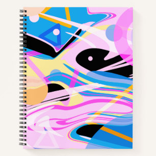 Carnet Peinture Abstraite géométrique à trois dimensions