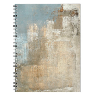 Carnet Peinture Abstraite gris et beige abstraite, art,