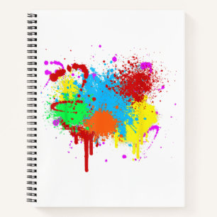 Carnet Peinture Abstraite Jolie Tache de Peinture