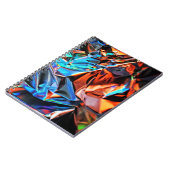 Carnet Peinture abstraite multicolore (Côté gauche)