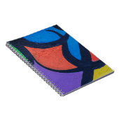 Carnet Peinture abstraite multicolore (Côté Droit)