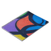 Carnet Peinture abstraite multicolore (Côté gauche)