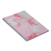 Carnet Peinture abstraite rose et blanche (Côté Droit)