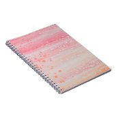 Carnet Peinture abstraite rose et blanche (Côté Droit)