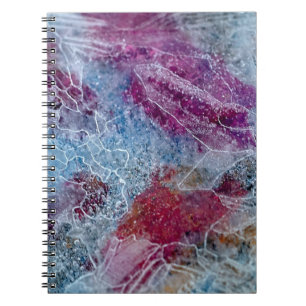 Carnet Peinture abstraite rose et bleue