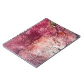 Carnet Peinture abstraite rouge et brune (Côté gauche)