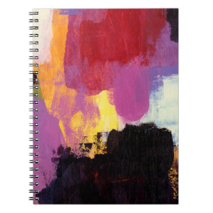 Carnet Peinture Abstraite. Style art tendance. Couleur br