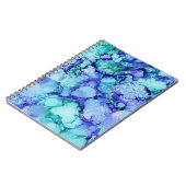 Carnet Peinture abstraite violette et bleue (Côté gauche)