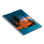 Carnet Peinture acrylique abstraite colorée. Paysage surr (Côté Droit)