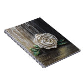 Carnet Peinture acrylique Rose Blanche (Côté Droit)