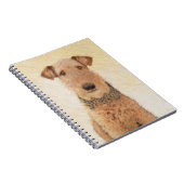 Carnet Peinture Airedale Terrier - Cute Original Art (Côté Droit)