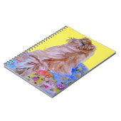 Carnet Peinture aquarelle de chat tabby au gingembre chat (Côté gauche)