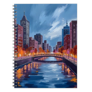 Carnet Peinture aquarelle des nuits de la ville