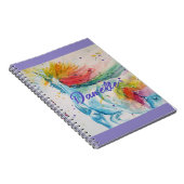 Carnet Peinture aquarelle licorne arc-en-ciel sac à dos f (Côté Droit)