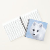 Carnet Peinture Arctic Fox - Art original de la faune (Intérieur)
