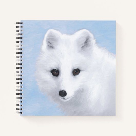 Carnet Peinture Arctic Fox - Art original de la faune (Devant)